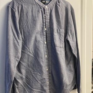 H&M mandarin collar shirt - L